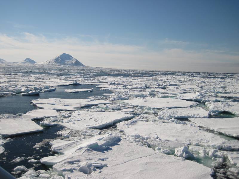 El Ártico afectado por el cambio climático. Imagen: CSIC