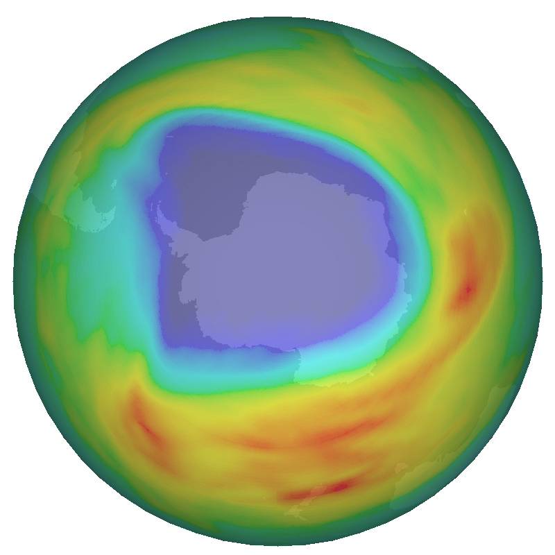 El agujero de ozono se agranda