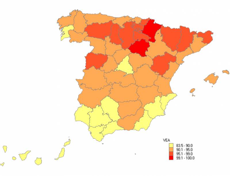 La educación marca la diferencia en la calidad de vida de las provincias españolas