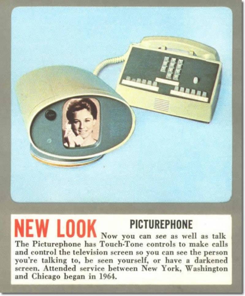 Se cumplen 50 años de la presentación del Picturephone, el primer sistema comercial de videollamadas. / AT&T 