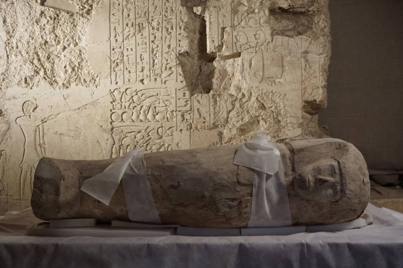 El sarcófago hallado en Luxor. Imagen: CSIC