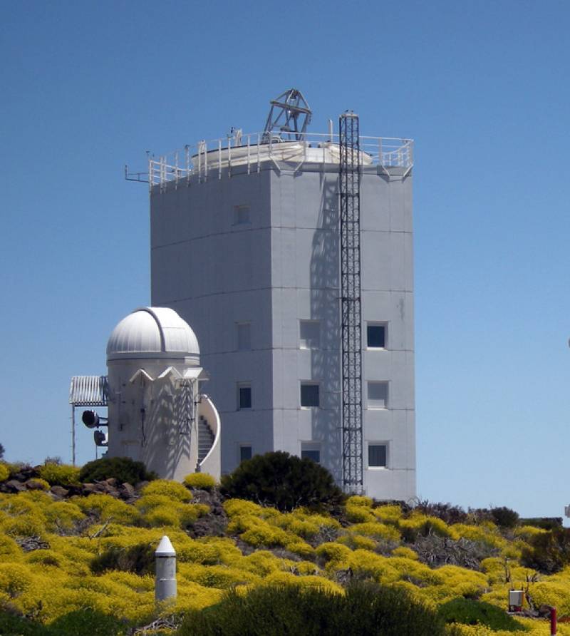 El nuevo telescopio solar GREGOR en el Observatorio del Teide. Imagen: KIS. 