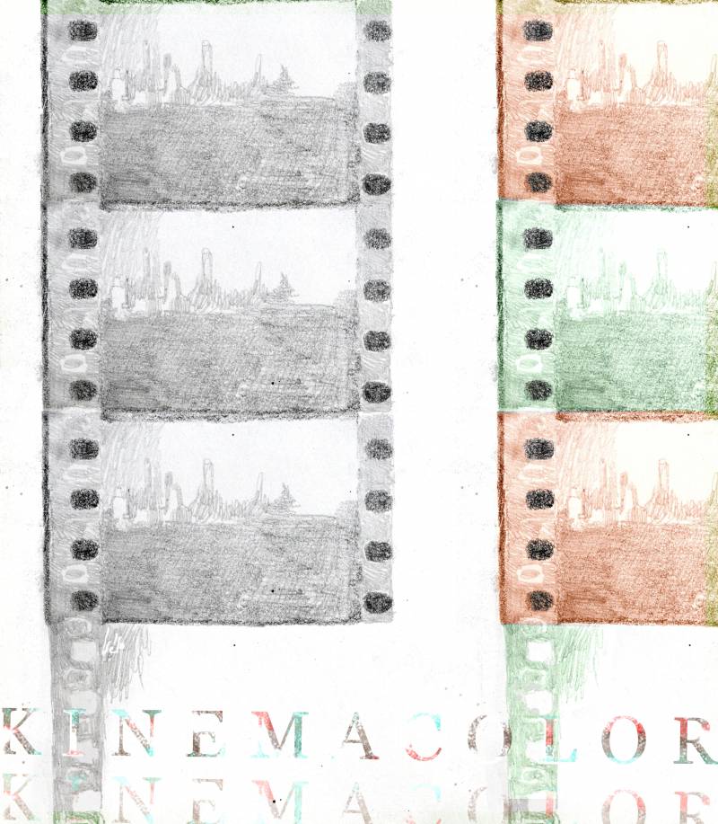 1908: se presenta Kinemacolor, la primera película cinematográfica en color.