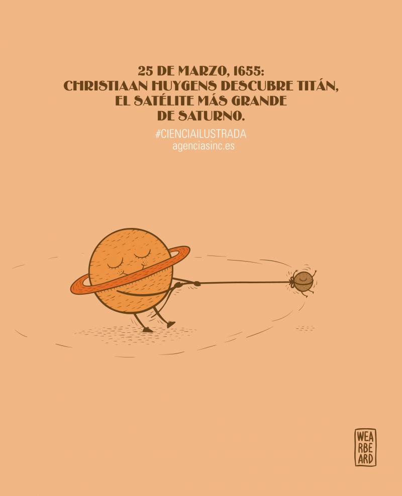 El 25 de marzo de 1655 Christian Huygens descubría Titán. / Sinc