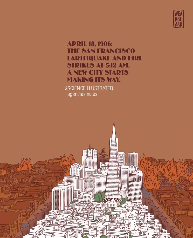 El 18 de abril de 1906, un gran terremoto golpea la ciudad de San Francisco.