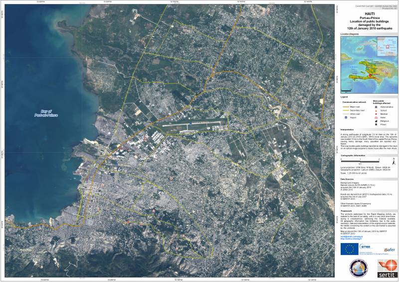 El terremoto de Haití, a vista de satélite