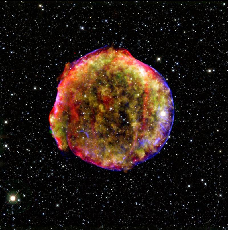 Fotografían el remanente de una supernova del siglo XVI