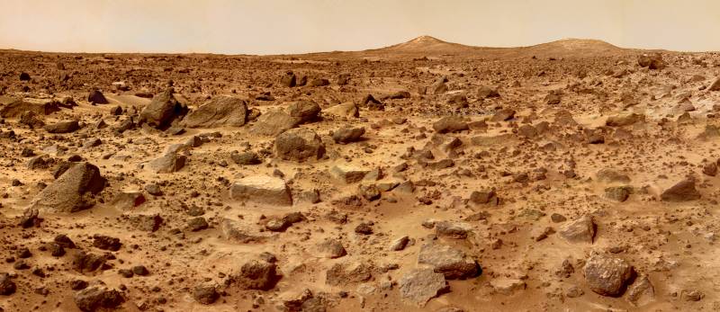 vista de la superficie marciana