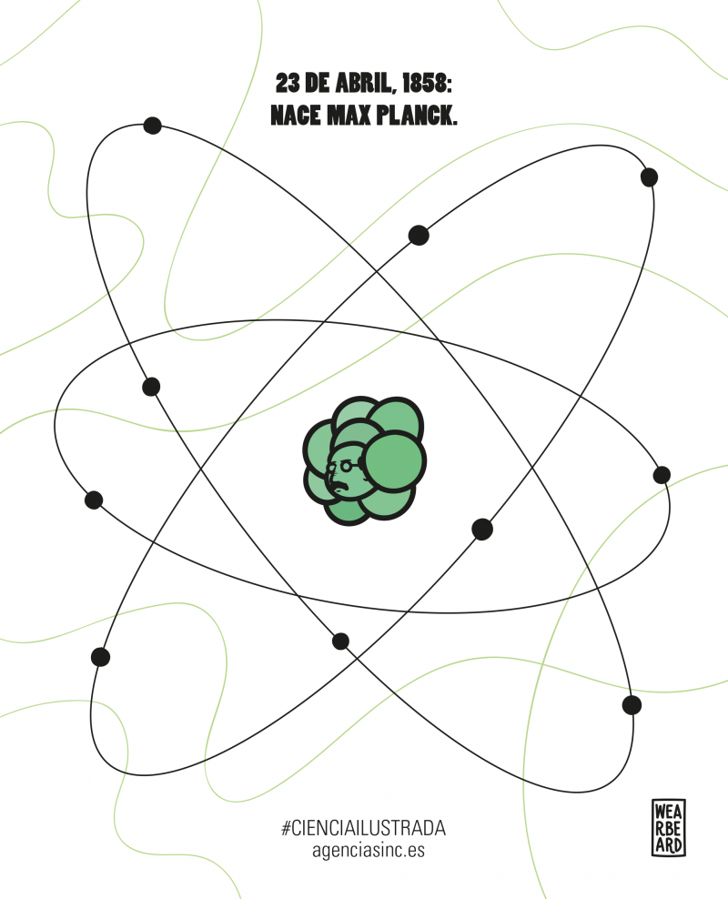 Ilustración de Max Planck