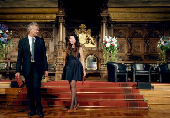 Edvard y May-Britt recogen el Premio Nobel de Medicina o Fisiología. / Efe