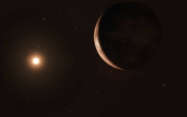 Exoplaneta que orbita alrededor de la estrella Barnard