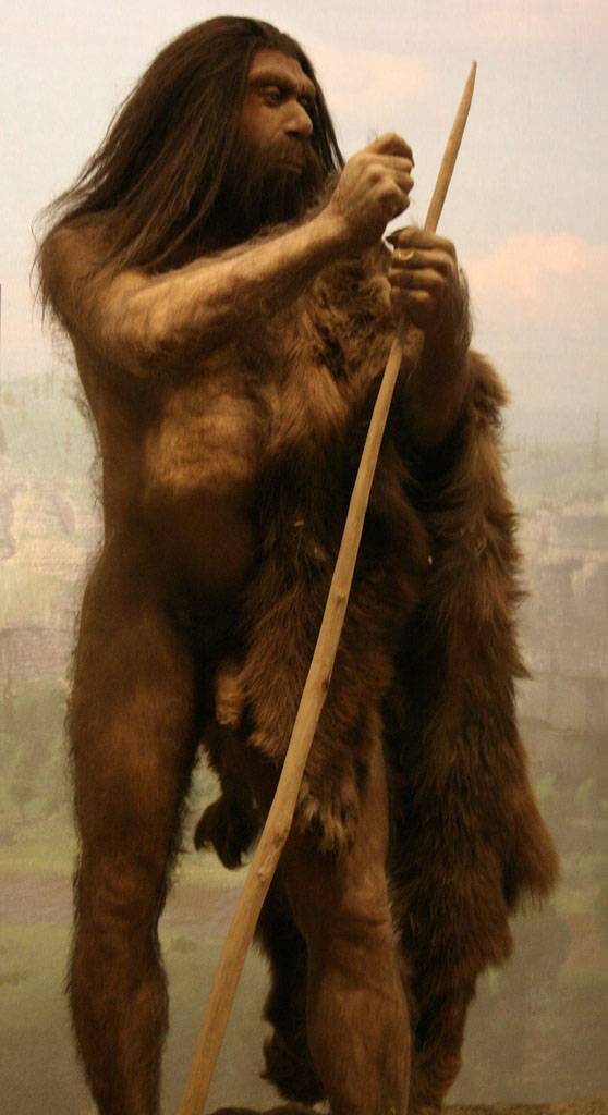 Hombre de Neandertal. Foto: Sara Pilliard.