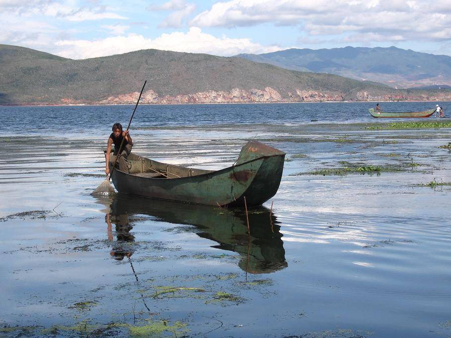 Lago Erhai, en la provincia China de Yunnan