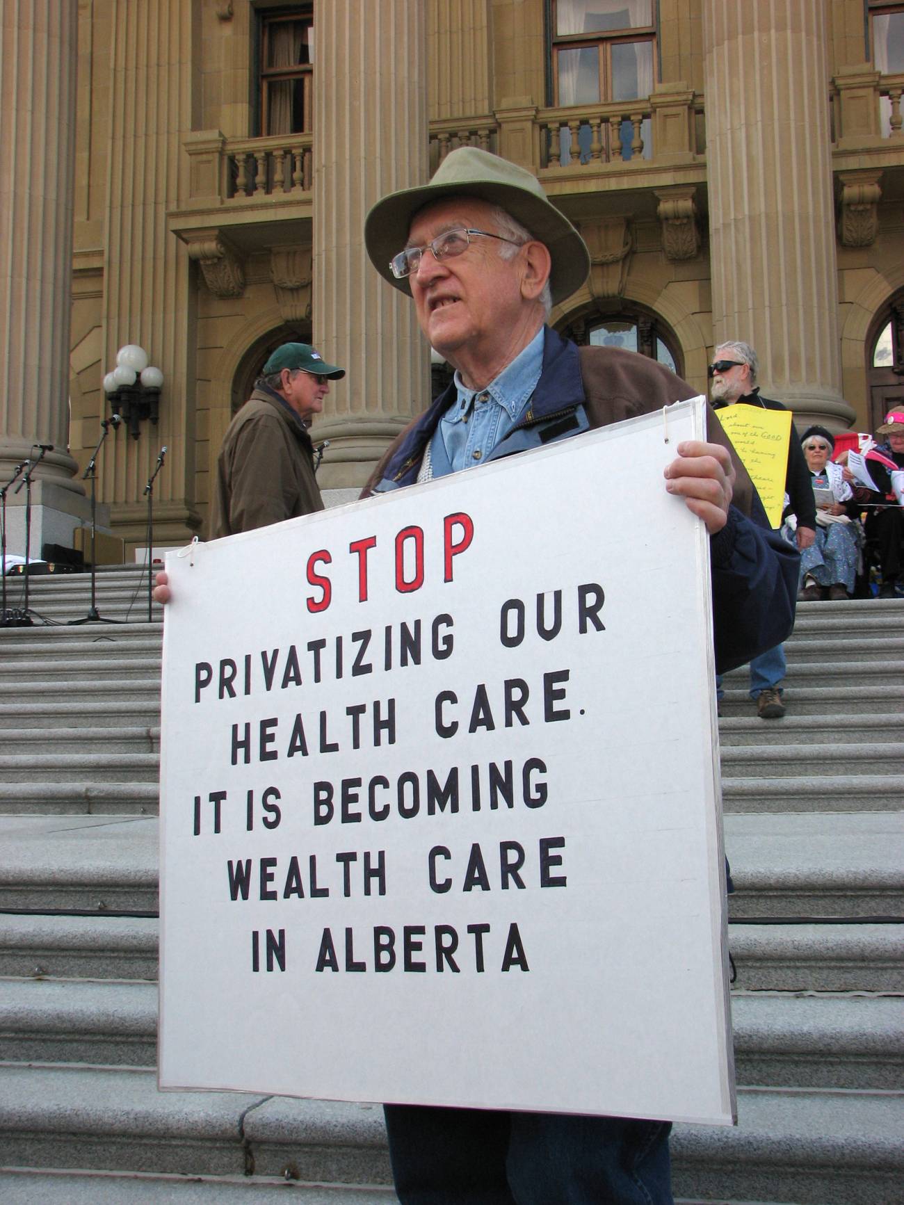 En la imagen, una manifestación a favor del Medicare, el programa de seguro de salud del gobierno norteamericano para personas mayores de 65 años.