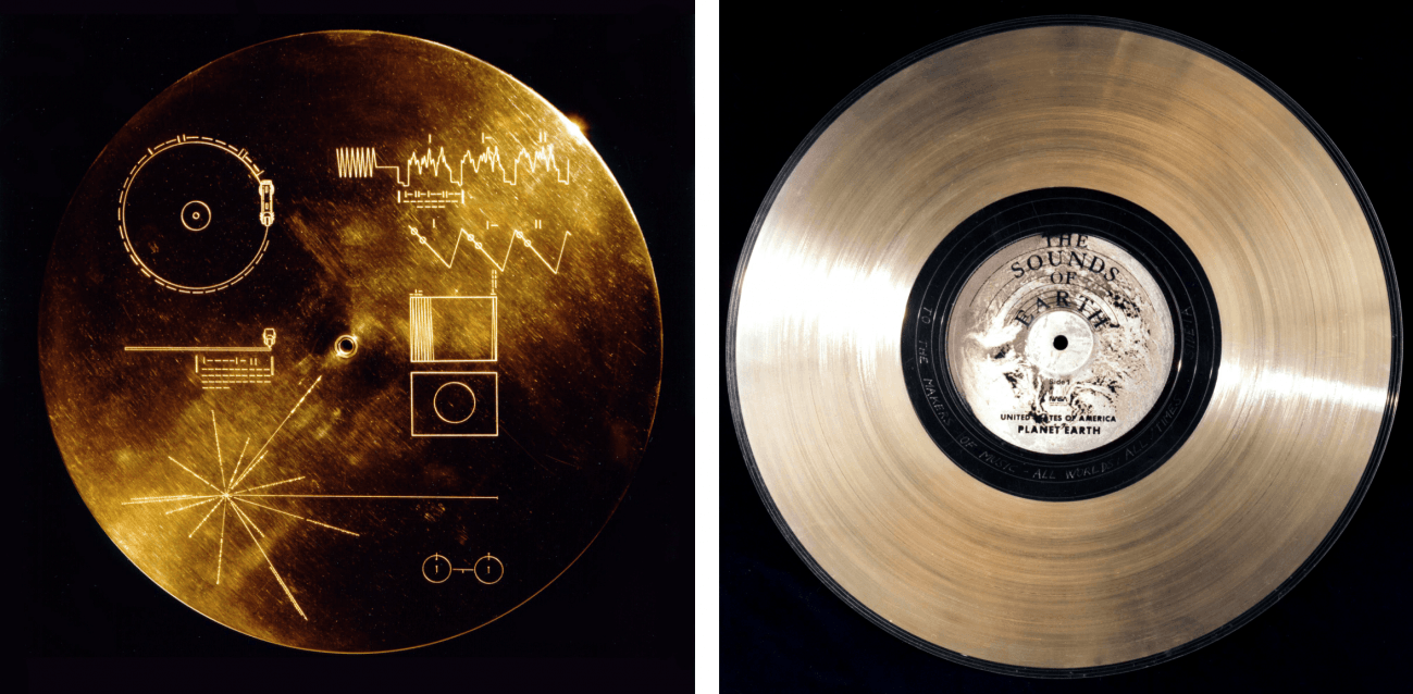 El disco dorado que lleva cada una de las Voyager