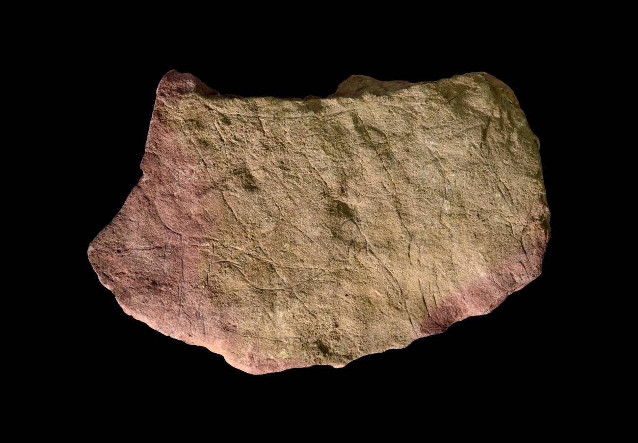 El estudio analizó una colección de piedras grabadas, conocidas como plaquetas, que se conservan en el Museo Británico. / Andy Needham, Universidad de York