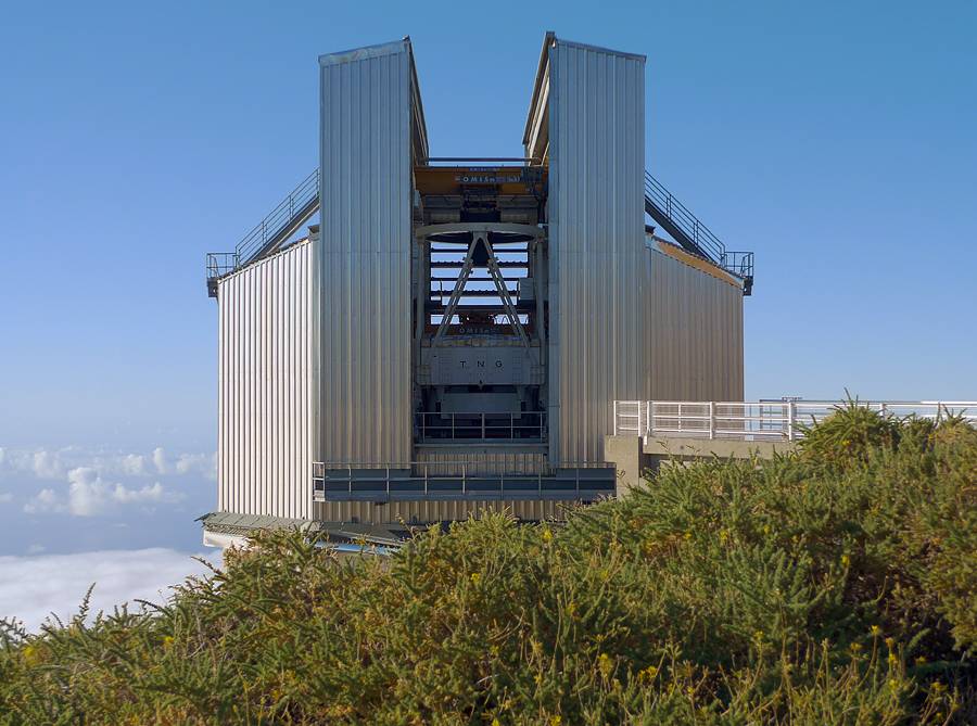 Observaciones del exoplaneta HD 209458b realizadas desde el Telescopio Nazionale Galileo en Canarias se acerca su estrella