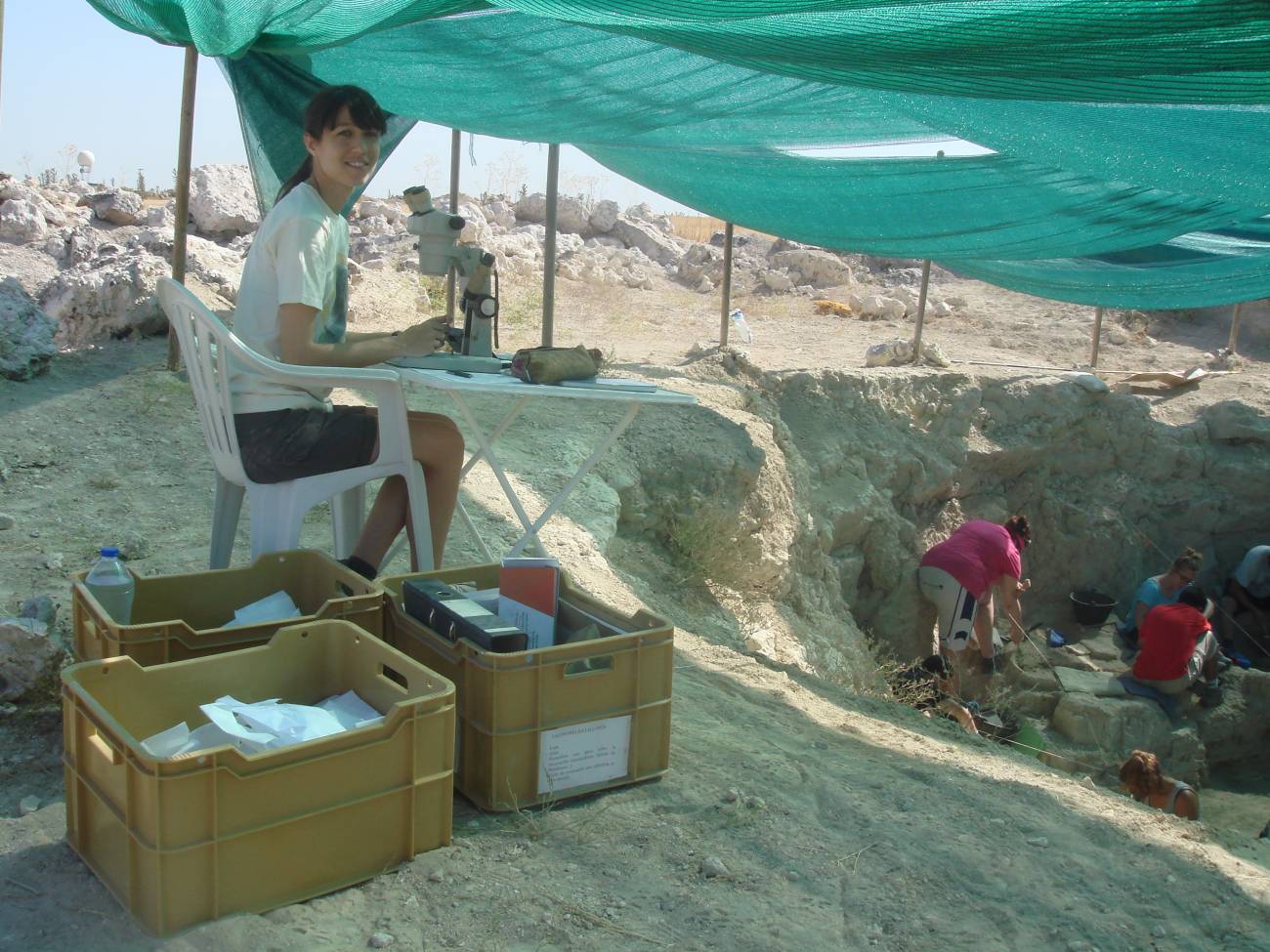 Yo taphonomic station 2 - Cinco Arqueólogas de España pasan el Verano trabajando en yacimientos a pesar del Coronavirus