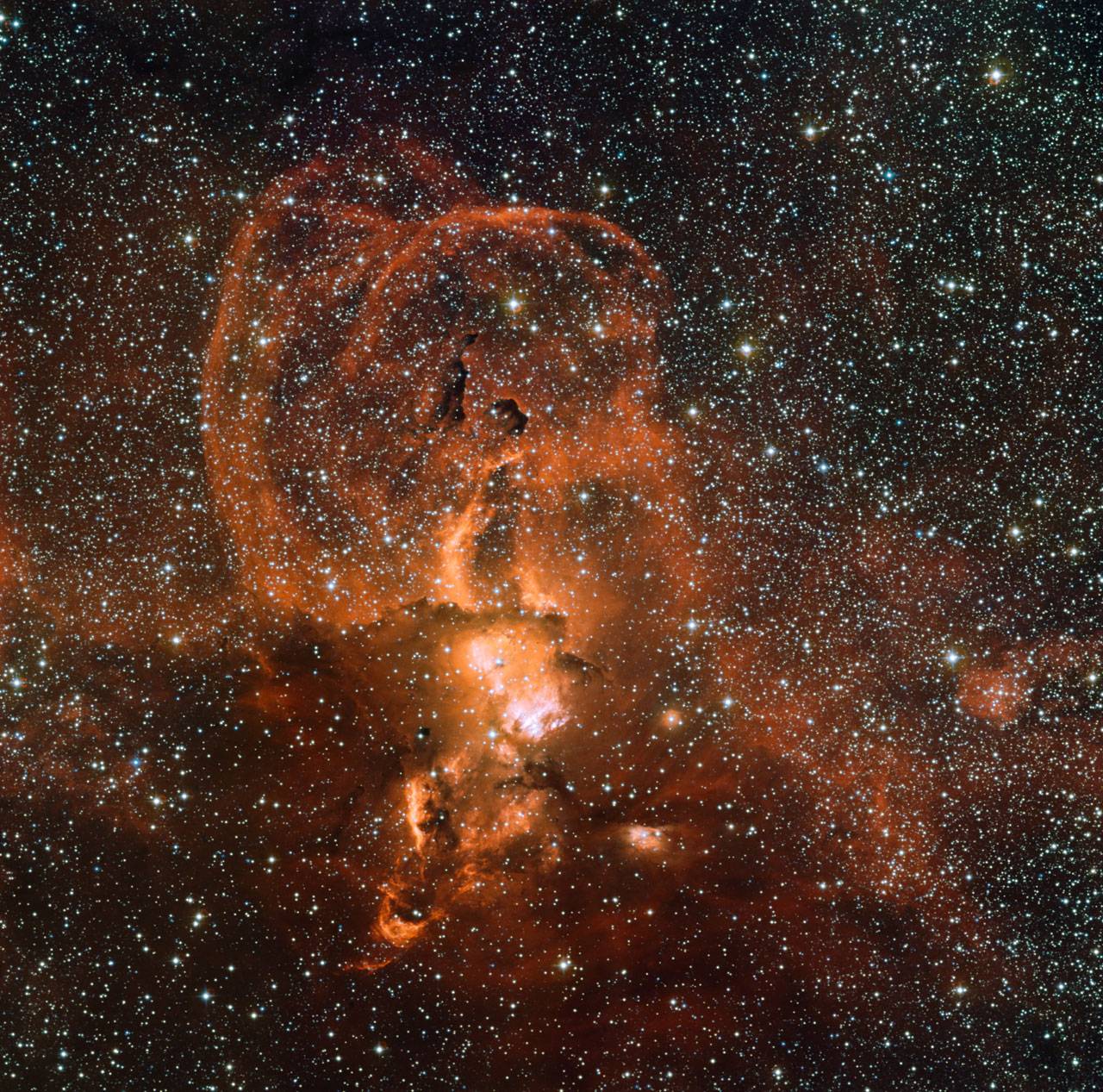 Captan los "fuegos artificiales" de una nebulosa