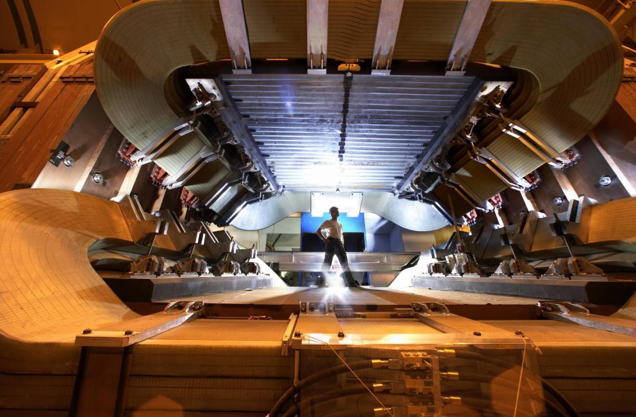 Vista de los imanes del experimento LHCb. /CERN