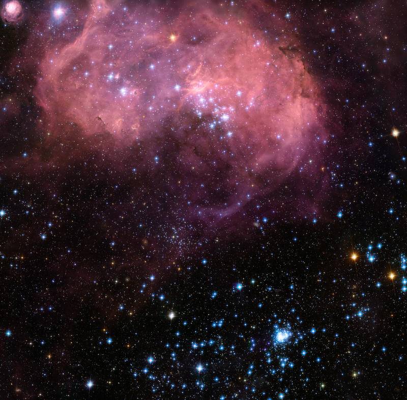 El Hubble capta una colosal “burbuja” de formación estelar