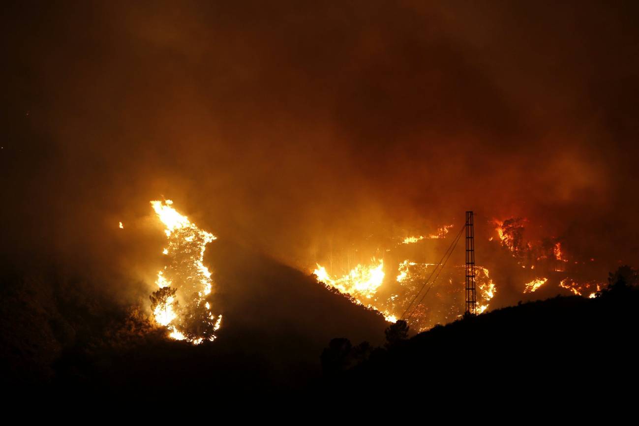 El incendio en la Costa del Sol arrasó la semana pasada más de 7.000 hectáreas. Imagen: Jorge Zapata / EFE. 
