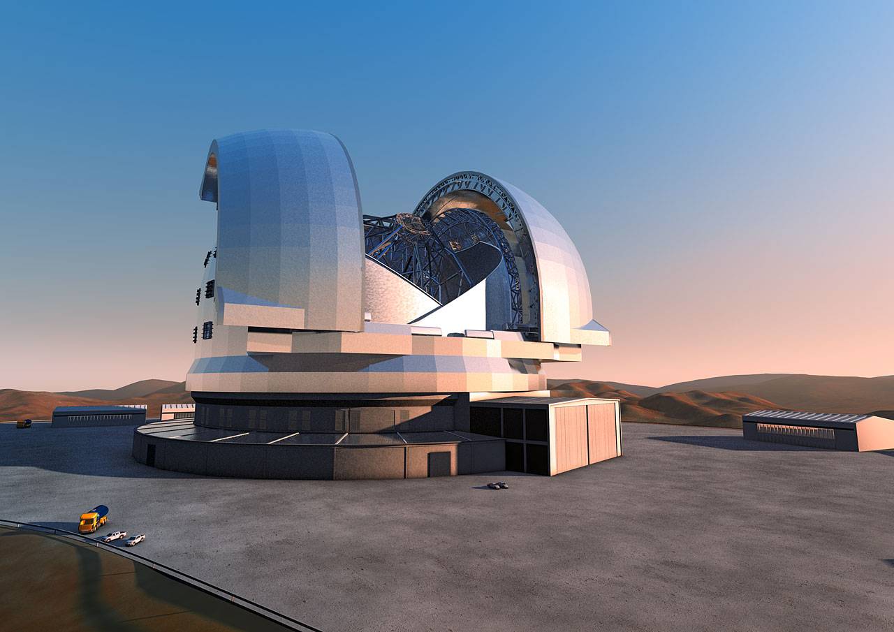 El telescopio gigante E-ELT será un poco más pequeño