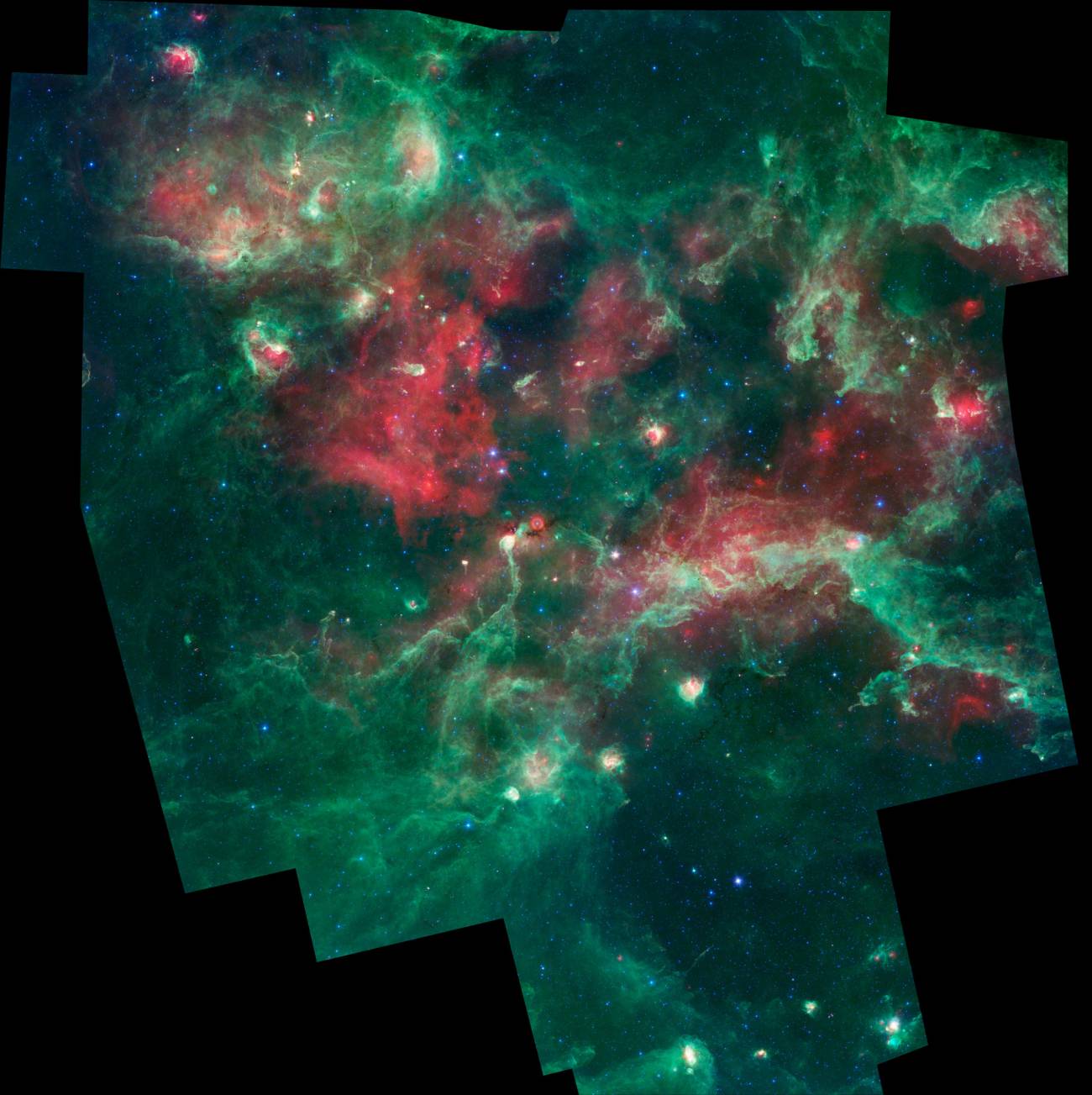 imagen de Cygnus X, una de las regiones de nacimiento de estrellas más turbulentas de nuestra galaxia. 