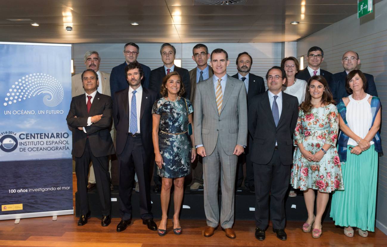 El Príncipe de Asturias ha presidido la celebración del centenario del Instituto Español de Oceanografía. / IEO