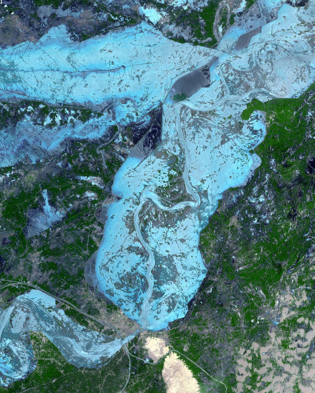 Imágenes de satélite detectan las inundaciones en Pakistán