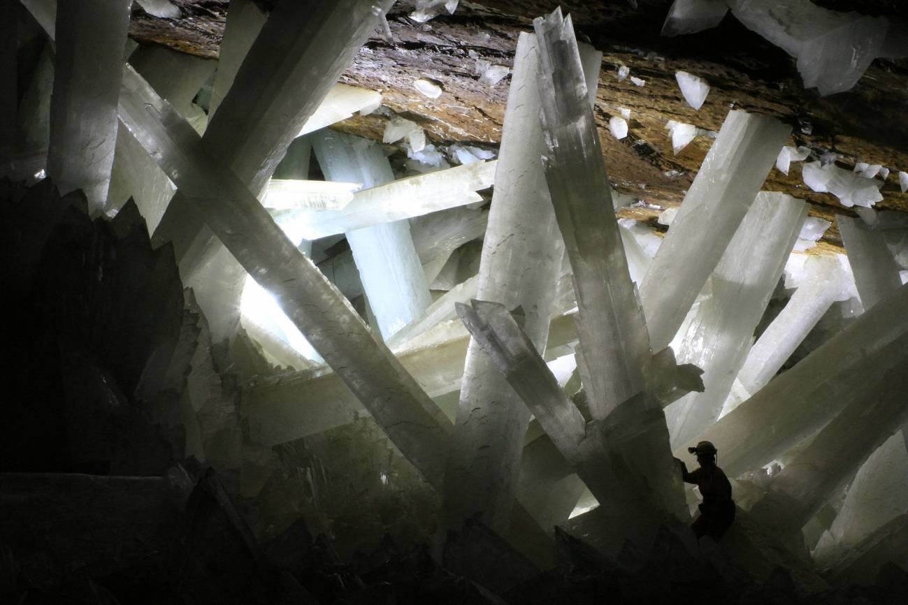 Cueva de los cristales gigantes de Naica, en Chihuahua (México). / Wikipedia