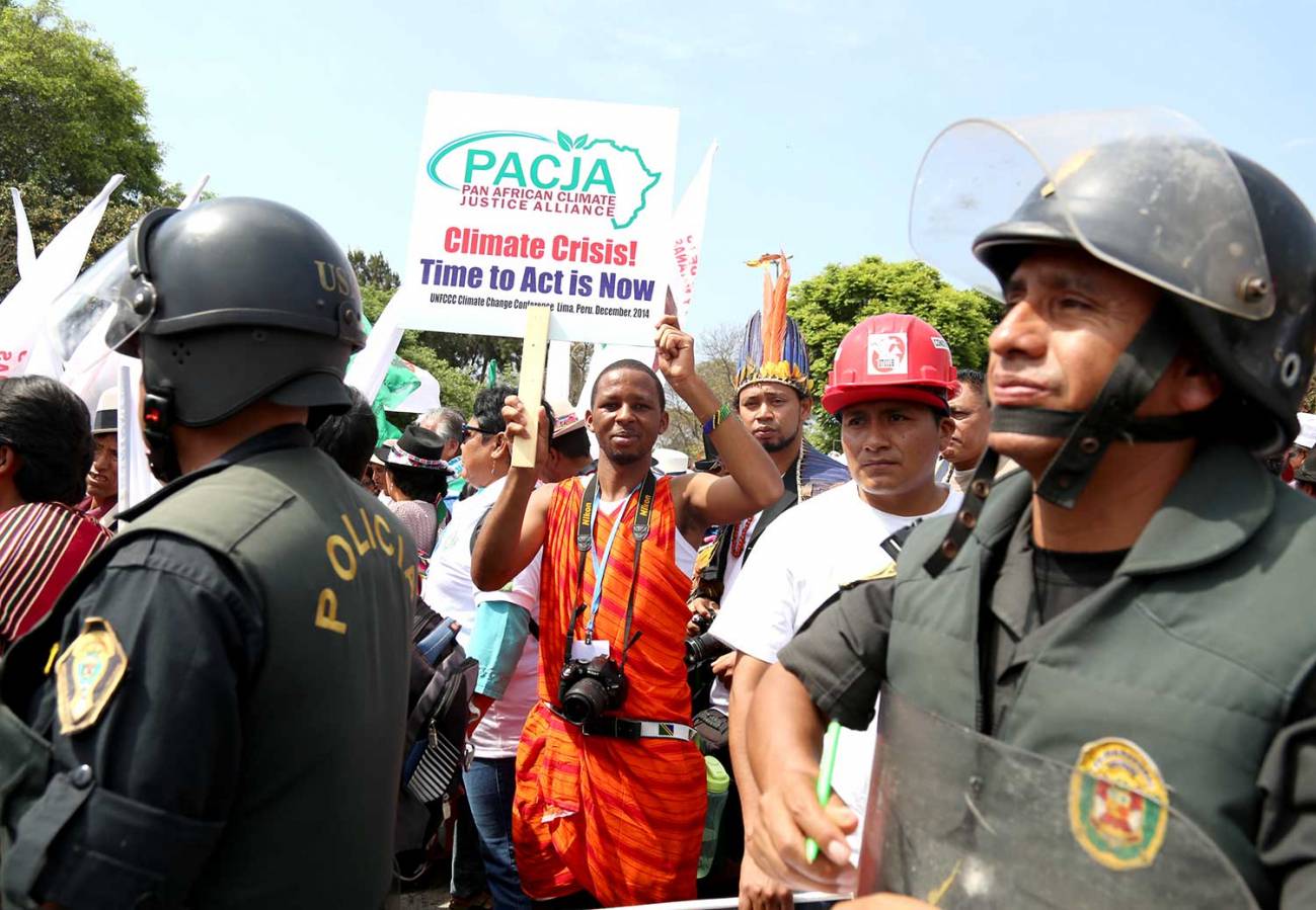 Manifestantes en la marcha de Lima. / actualidadambiental.pe