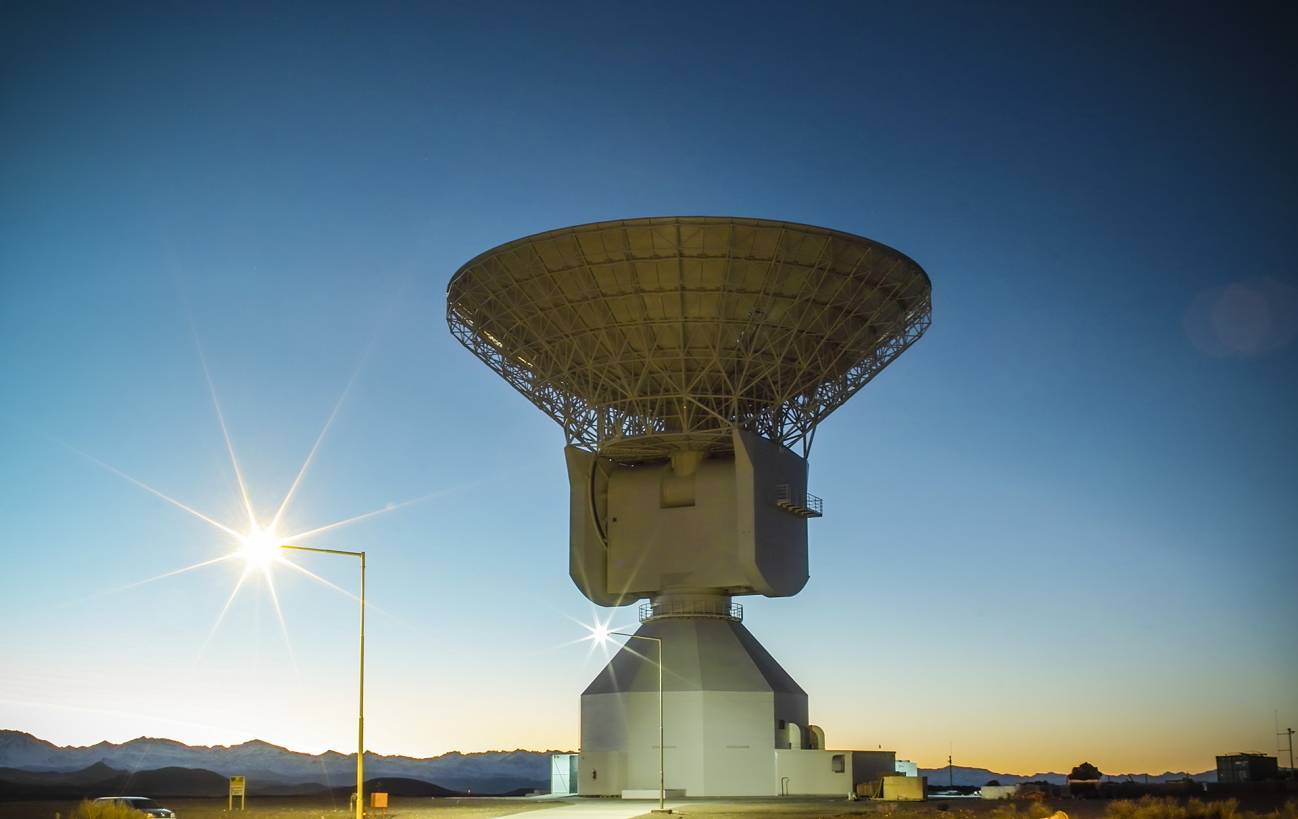 La nueva antena inaugurada en Malargüe, Argentina. Imagen ESA
