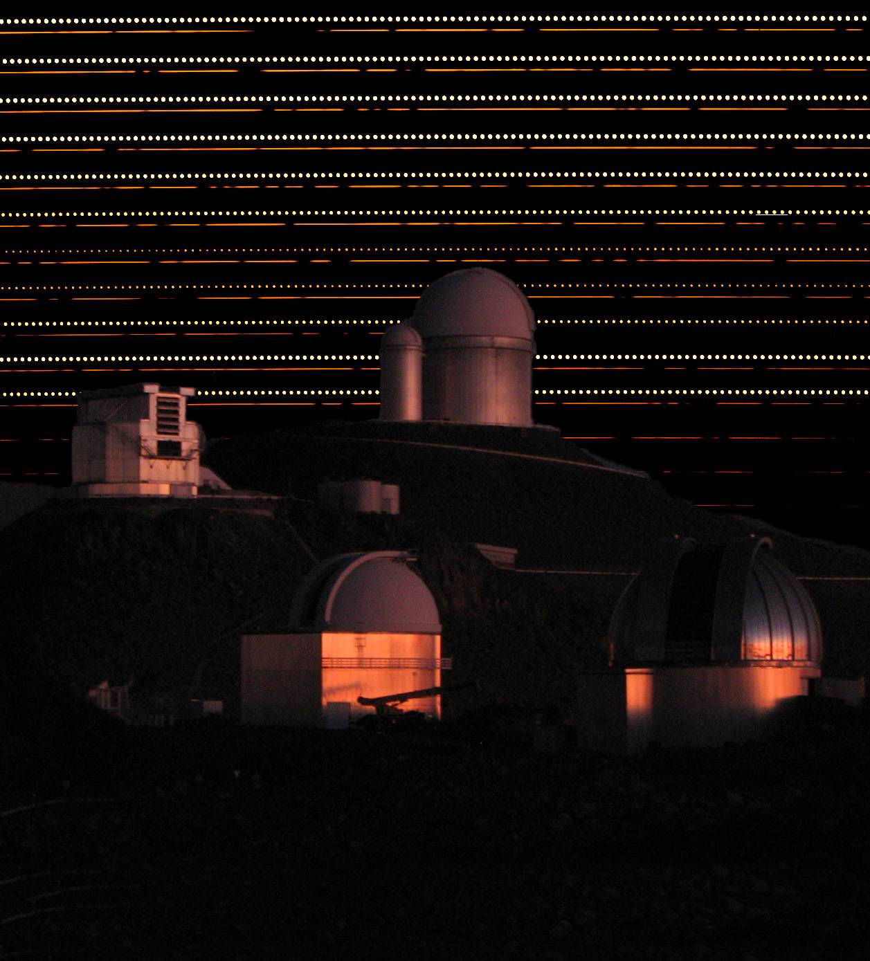 Composición del espectro obtenido con el 'peine' sobre el Observatorio de La Silla (Chile). Imagen: Thomas Udem/ MPQ. 