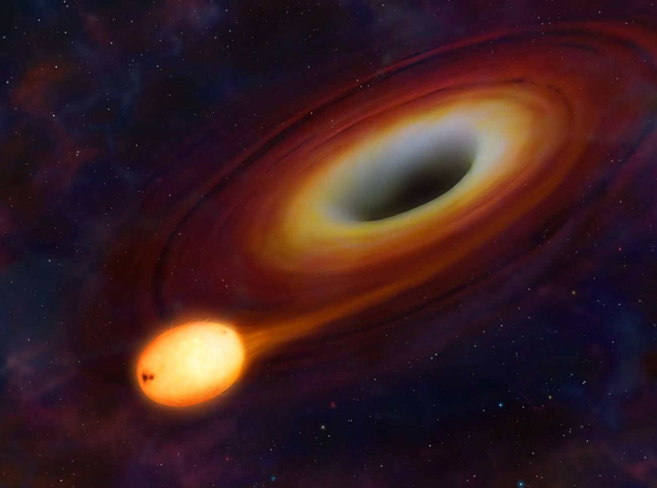 Una explosión de rayos gamma sugiere que un agujero negro 'engulló' a una estrella