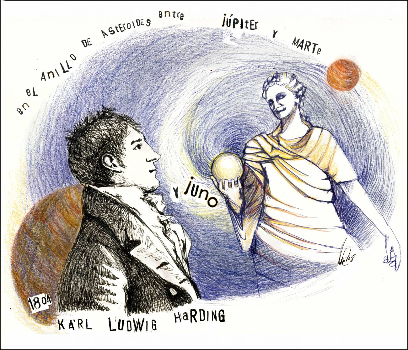 1 de septiembre de 1804: Karl Ludwig Harding descubría y bautizaba a uno de los mayores asteroides del Cinturón Principal de Asteroides 