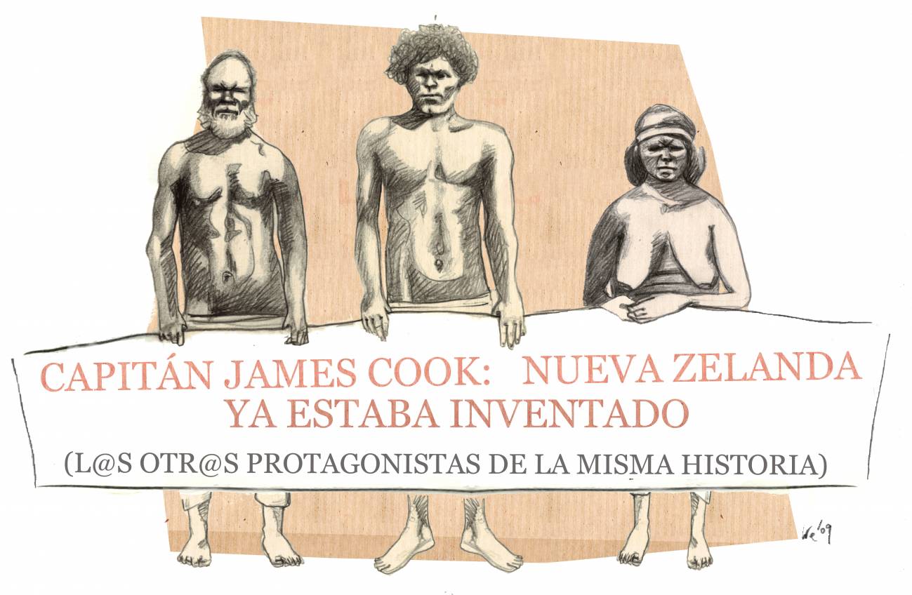 El 7 de octubre de 1769 James Cook llega a Nueva Zelanda