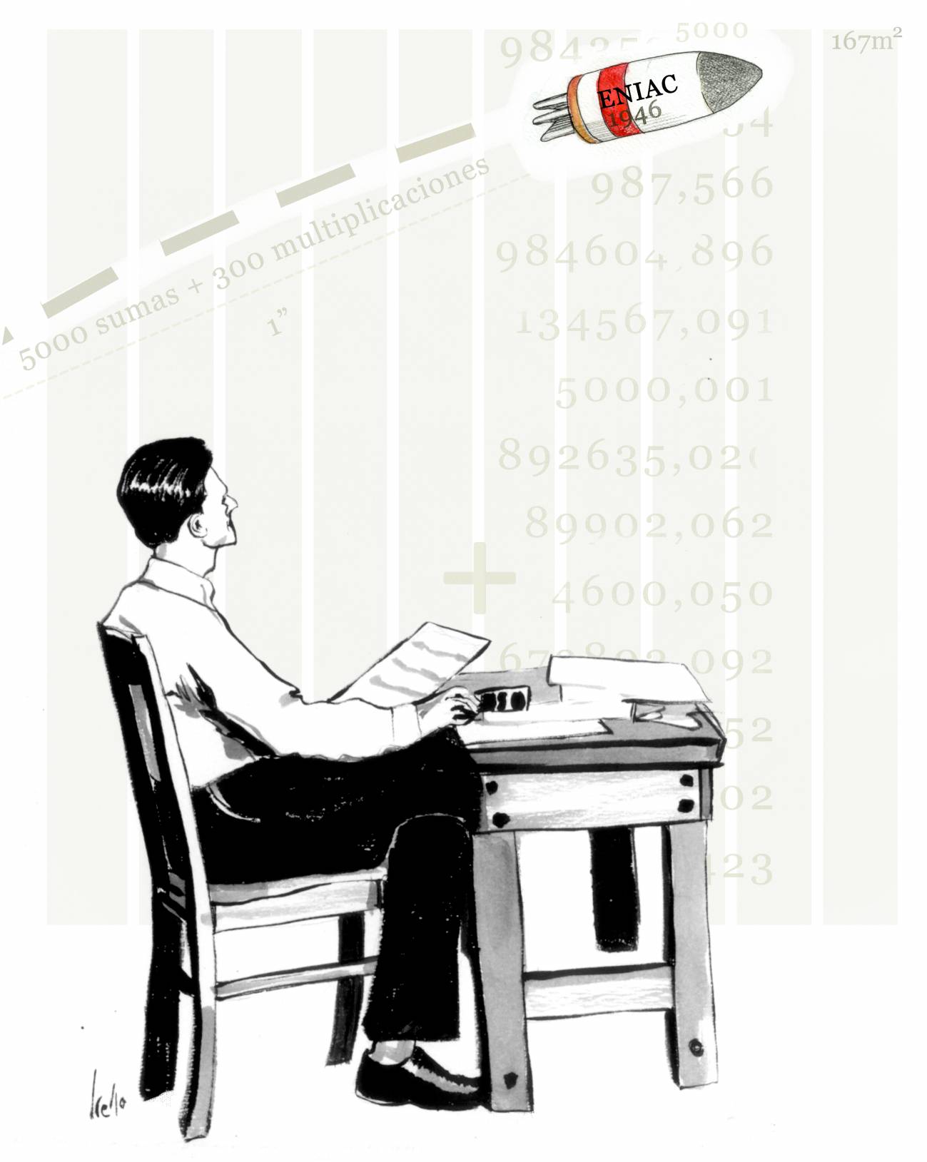 El 15 de febrero de 1946 se presenta ENIAC, la primera computadora eléctrica