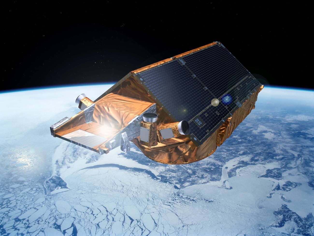 El satélite CryoSat estudiará los polos en 2010