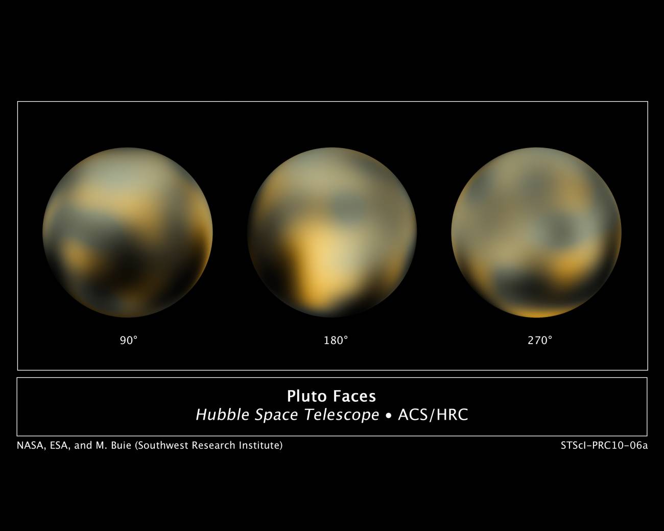 Hubble muestra cómo cambia la superficie de Plutón