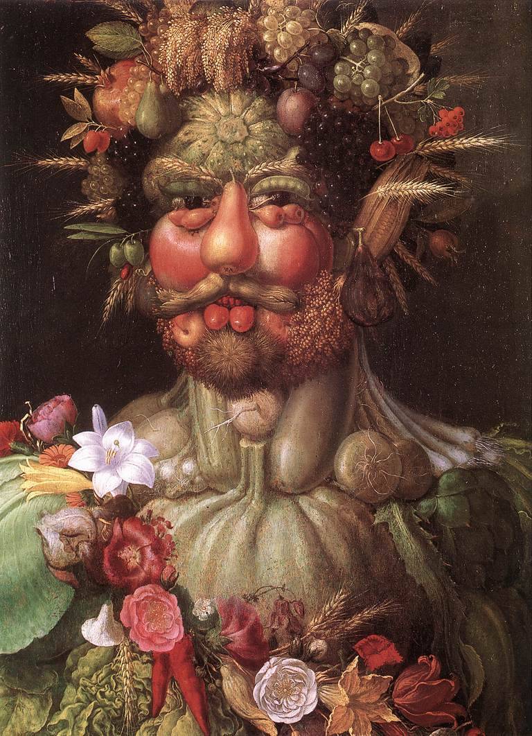 Retrato del emperador Rodolfo II, del pintor Arcimboldo. 