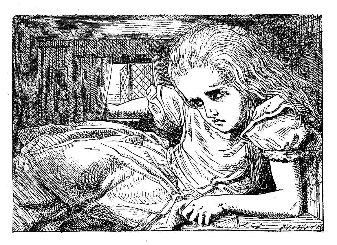 Dibujos originales del libro “Alicia en el País de las Maravillas” de Lewis Carroll