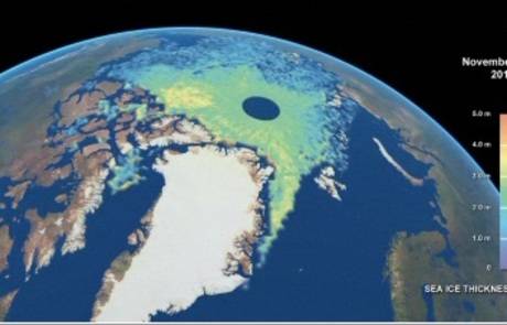 Un año de disminución en los hielos del ártico 