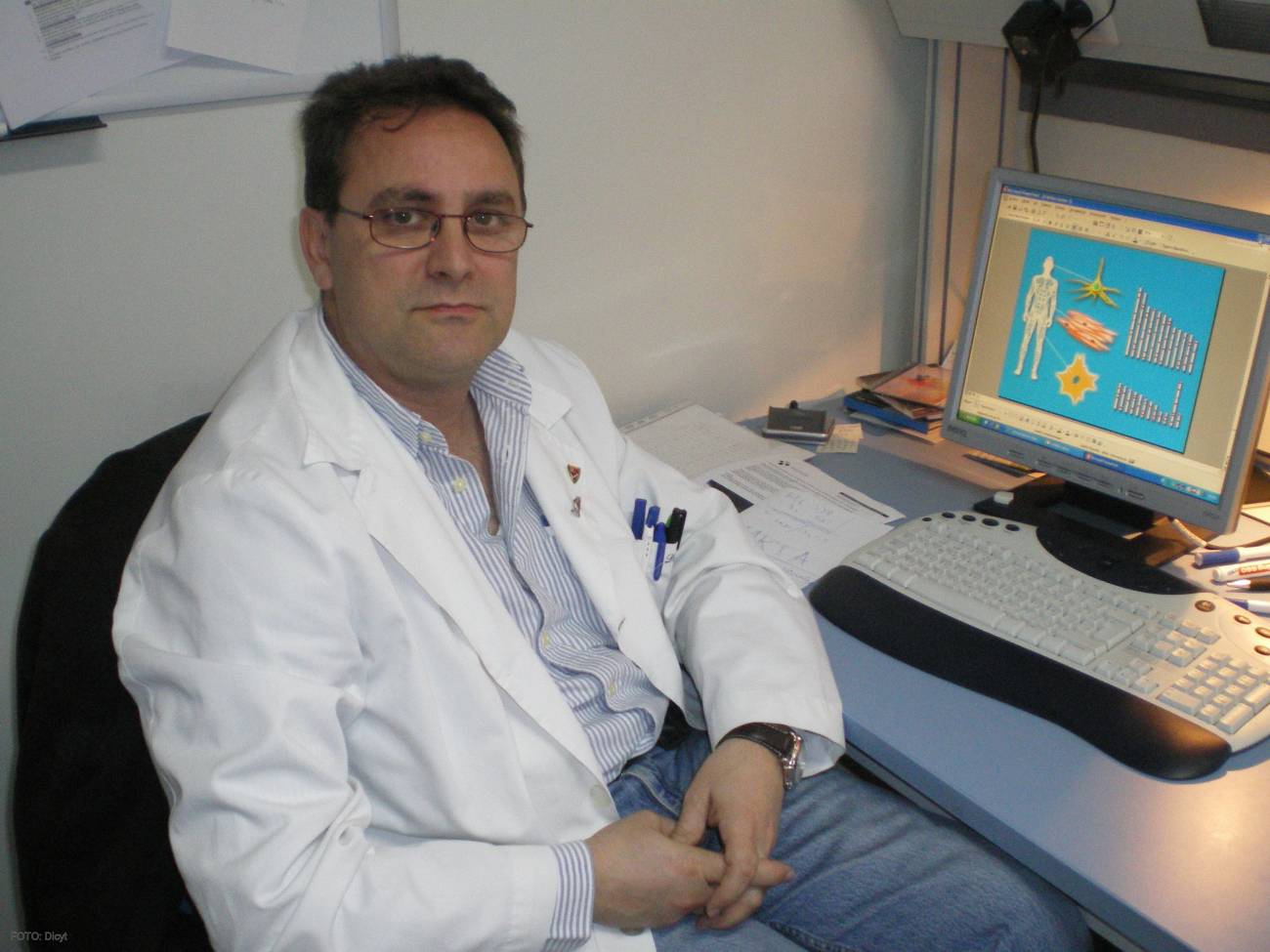 El investigador del IBGM Juan José Tellería, en su despacho.