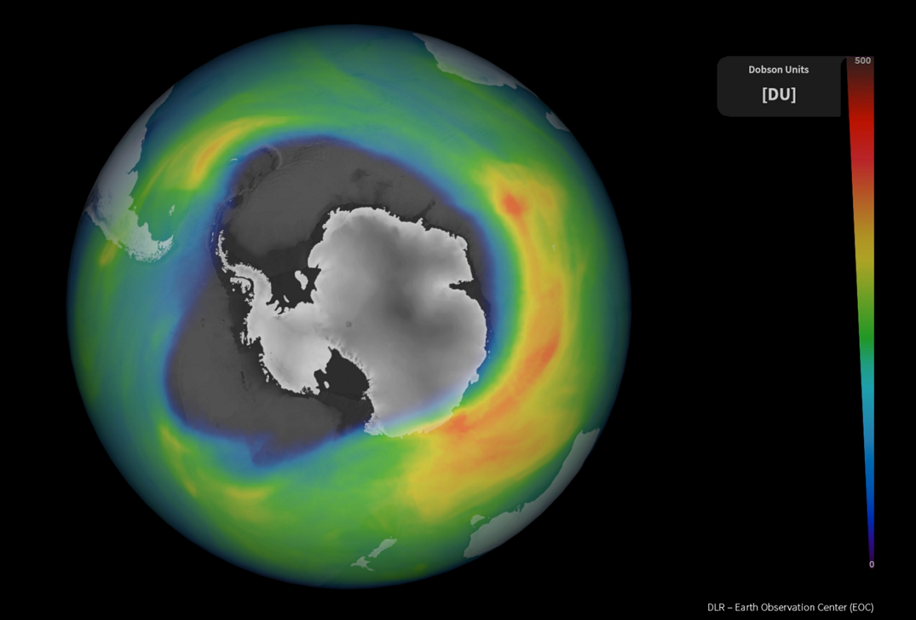 El agujero en la capa de ozono