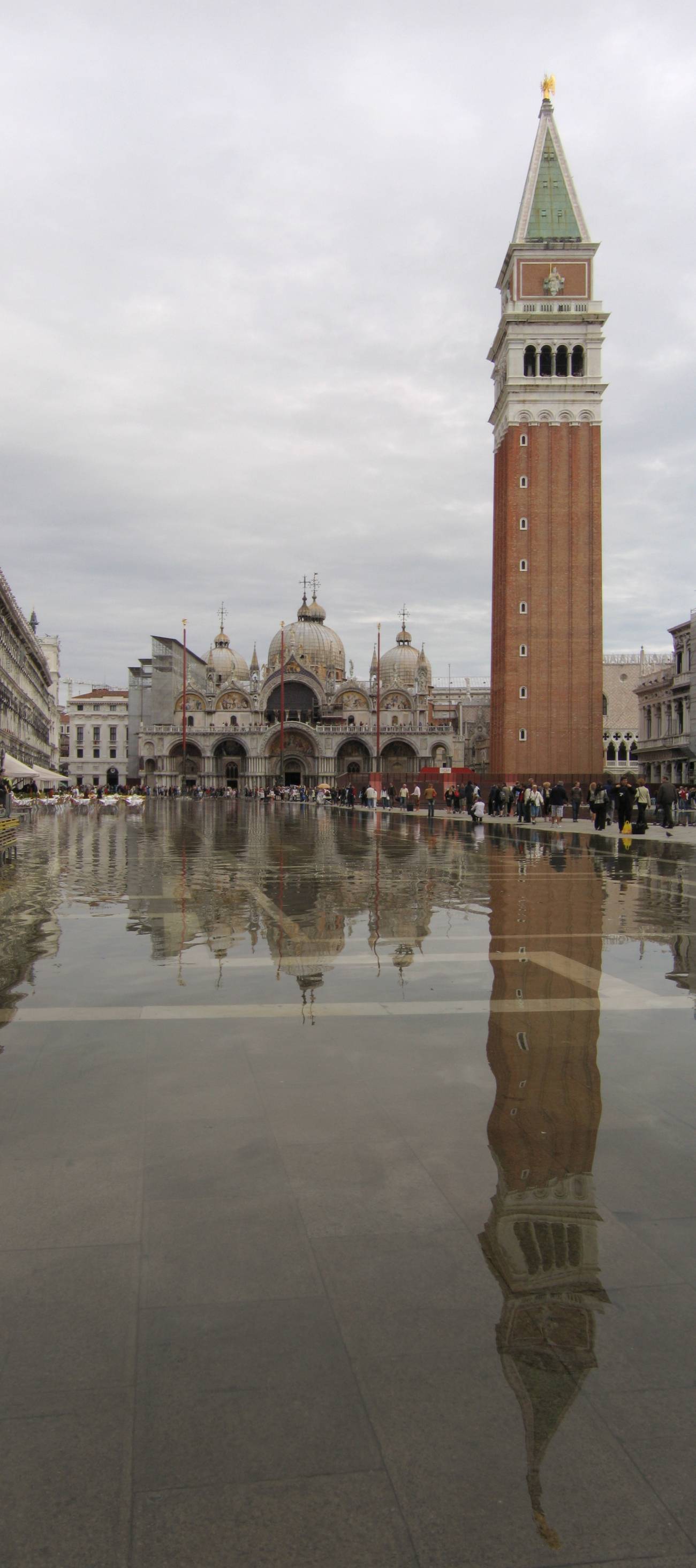 Acqua alta Plaza San Marcos Venecia