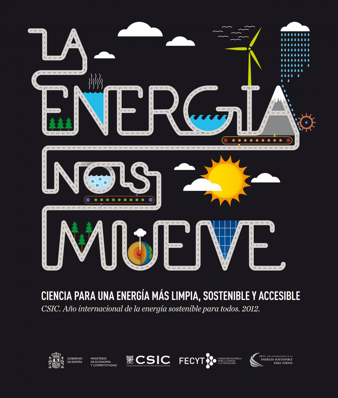 Imagen del cartel de la exposición "La energía nos mueve"