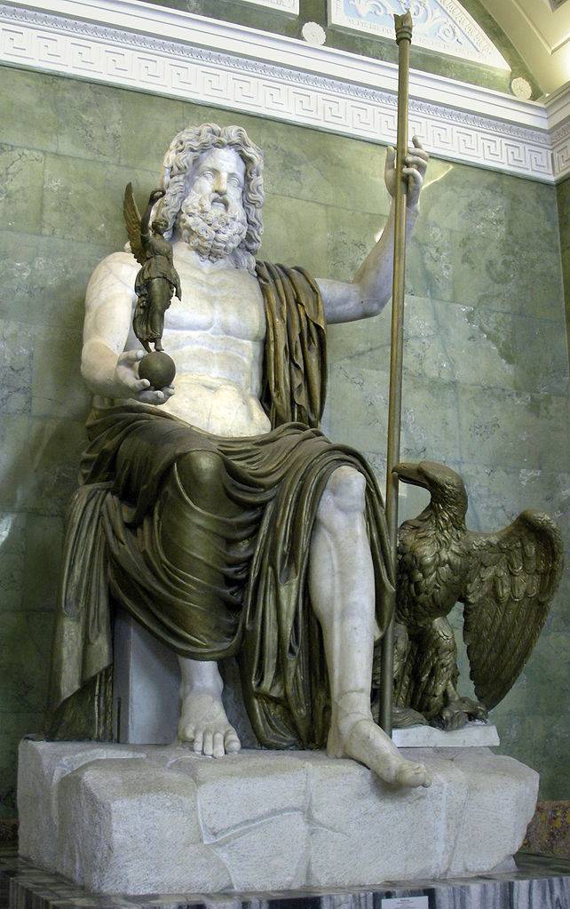 Zeus de Dresde en el Museo del Hermitage (Rusia), que imita al de Olimpia. Autor: George Shuklin/Wikimedia.