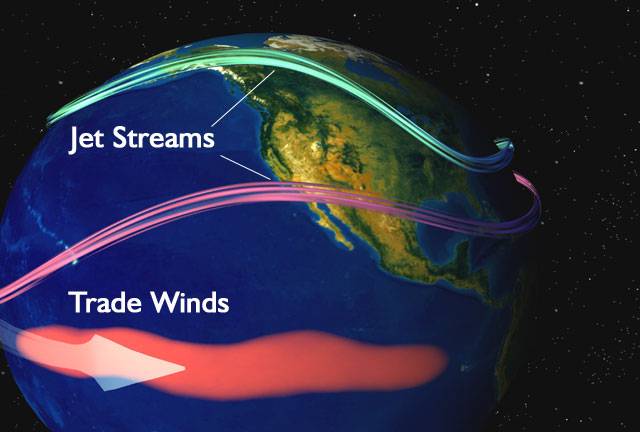 La imagen muestra lo que ocurre cuando El Niño golpea las aguas superficiales en el Océano Pacífico ecuatorial central. / NASA