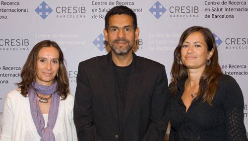 Clara Menéndez, John Aporte y Andrea Egan